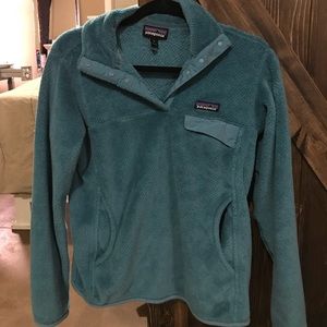 Patagonia Turquoise Snap-T Fleece Pullover